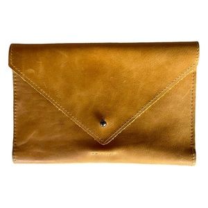 Hearth and Hand Cognac Leather Wallet w/Magnolia
